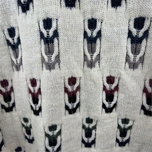 London Fog Men's Geometric Alpaca Sweater Vest XLT Multicolor V-Neck - Picture 4 of 11